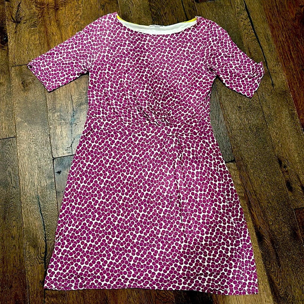 Boden Purple Dot Dress